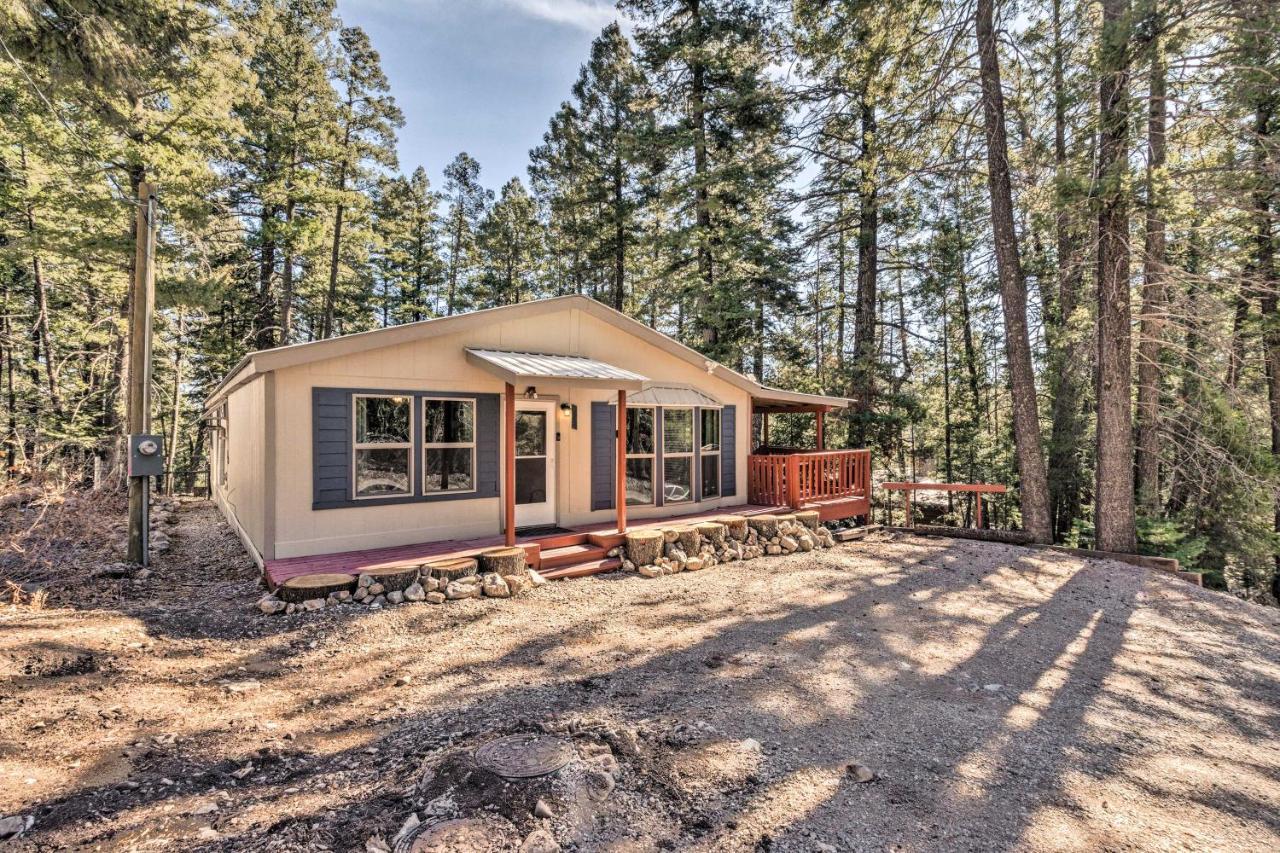 Relaxing Lincoln Forest Retreat With Wraparound Deck Cloudcroft Esterno foto